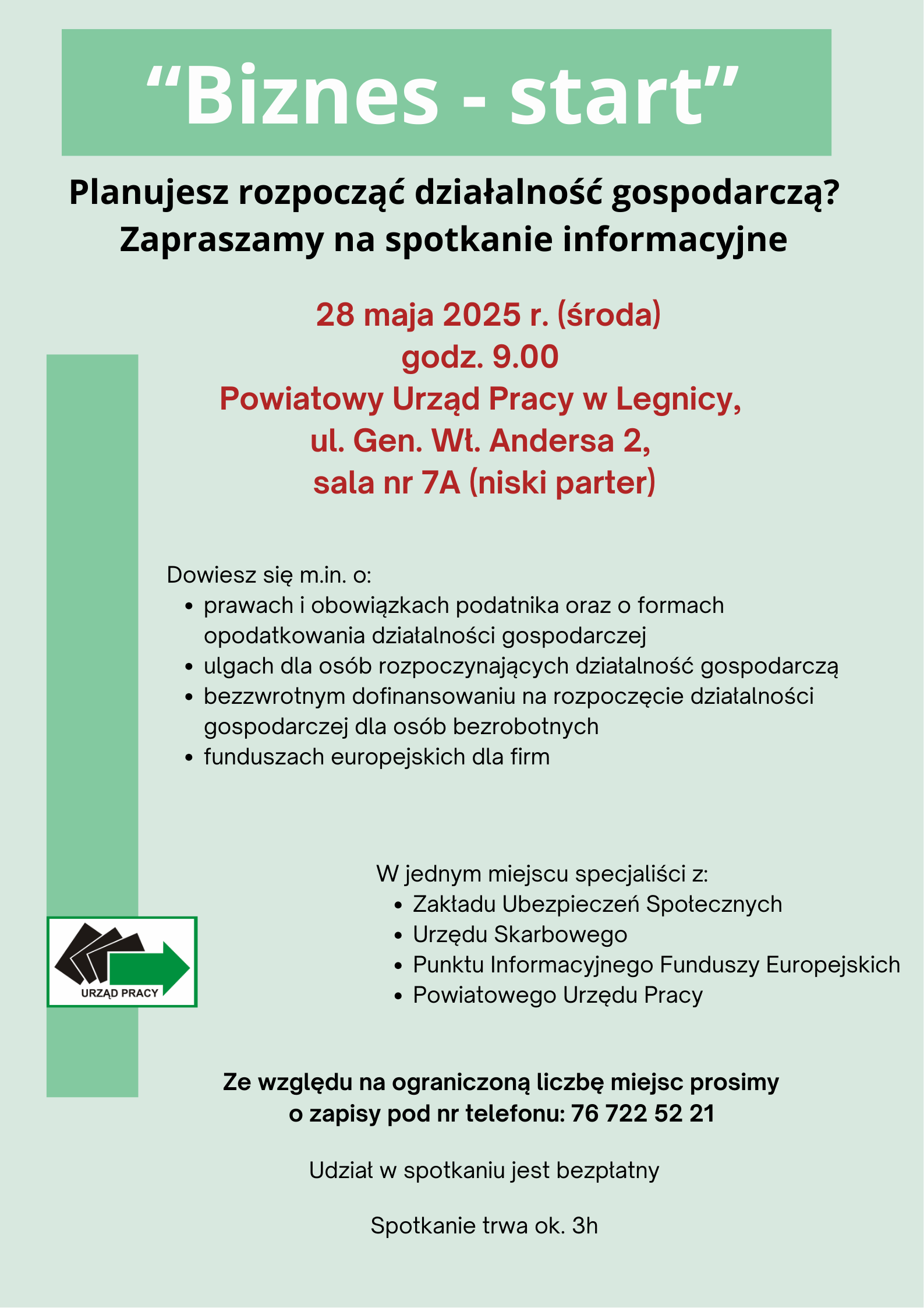 Zdjęcie artykułu Spotkanie "Biznes - start"